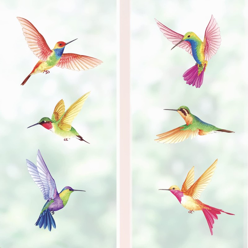 BASHOM DS2-4002 Hummingbird Wall Sticker Birds Wall Sticker Hummingbird Wall