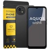 Aquos Wish 4 Case, Black, Shockproof, Drop Prevention, Anti-Fingerprint, TPU