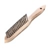 Lessmann 3 Rows Rivets Tree Pattern Hand Brush Stainless Steel