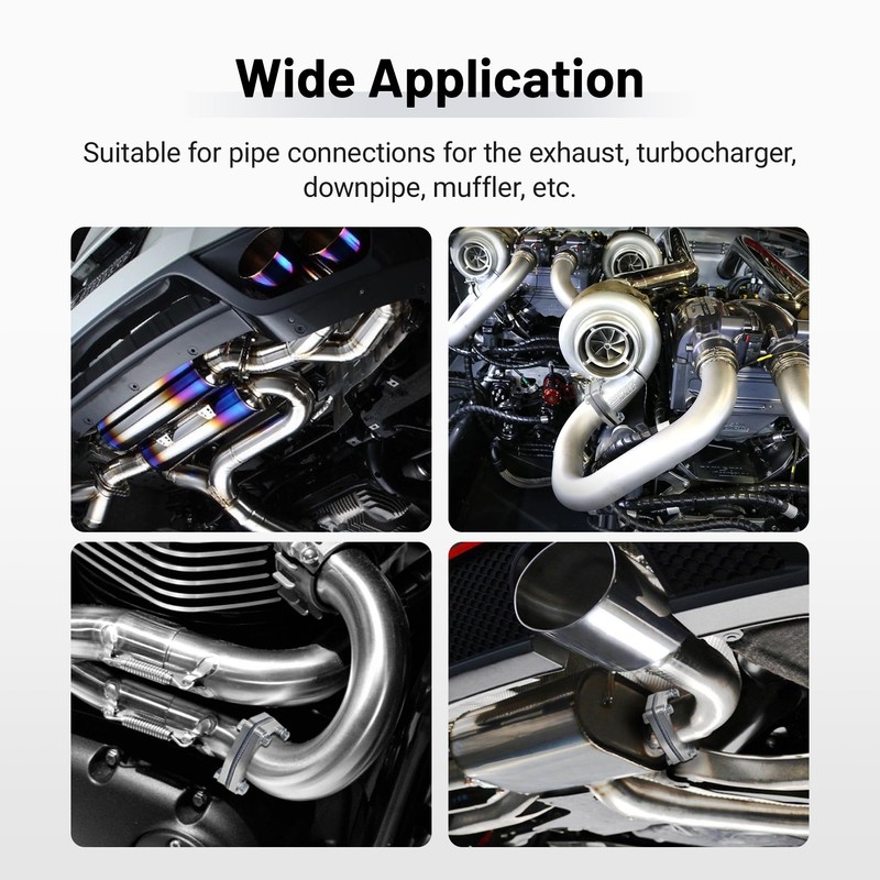 EVIL ENERGY 2.5 Inch 3 Bolt Exhaust Flange Connection Kit,