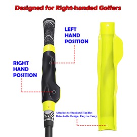 FVVWVV 2 Pcs Golf Grip Trainer, Golf Training Aid Right Hand, Lightweight Golf Swing Trainer, Grip Trainer Golf Club to Help Train Correct Hand Position