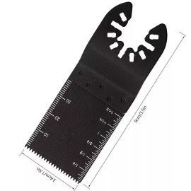 Unbranded 5~50X Oscillating Multi Tool Saw Blades Wood Metal Compatible with Dewalt Fein - 10 PCS