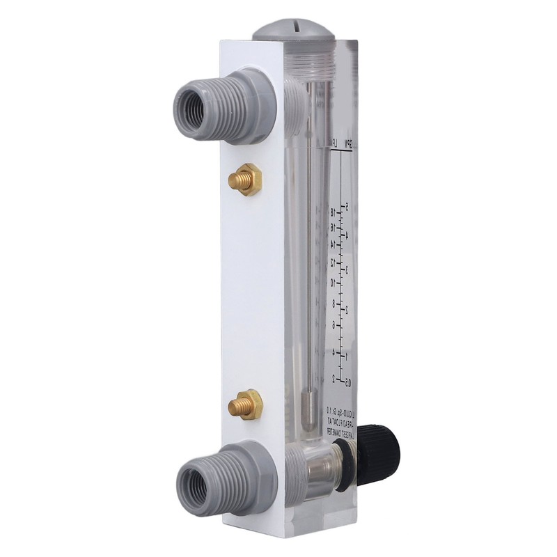 Liquid Flowmeter Panel Type Acrylic Transparent Adjustable Fluid Flow Meter