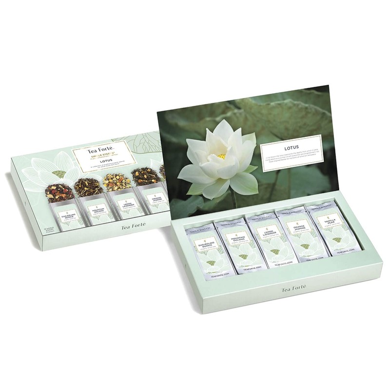 Tea Forte Single Steeps Loose Leaf Tea Sampler, Assorted Variety
