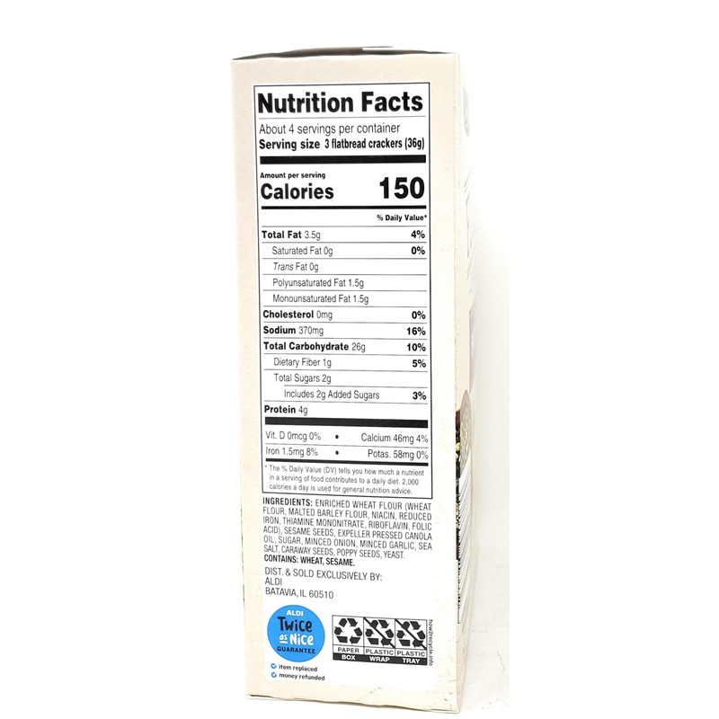 Everything Flatbread Cracker 5oz/142g (Pack of 1)