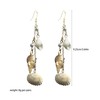Leeniuniu Bohemian Pearl Shell Conch Tassel Earrings for Women Summer