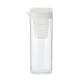 Muji MDC48A2A Horizontal Water Bottle with Strainer, White, Approx. 3.3 gal (1 L)