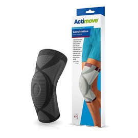 Actimove Professional GenuMotion Knee Brace | Left & Right Compatible Knee Support for Meniscus Tear, Pain, ACL, MCL, Arthritis, Injury Recovery | Men & Women, Charcoal - Choose Your Size