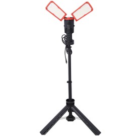 Udorich 10000 Lumen Dual-Head LED Work Light for Enhanced Visibility, Adjustable Tripod, Waterproof Design, Outdoor Projects
