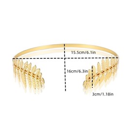 Elegant Metal Headband Tiara Hair Crown for Bride & Bridesmaid - Wedding Party Hairpiece Accessories, Girls Princess Headband for Carnival & Special Occasions(gold)