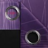 Estelar Textiler Purple and Black Ombre Blackout Curtains for Bedroom,