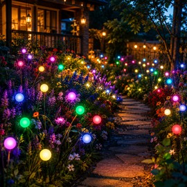 Solar Firefly Garden Lights for Outdoor Decor – Swaying LED Stake Lights for Yard, Pathway & Holiday Ambiance