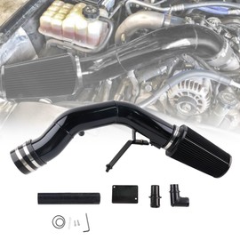 VVORHSBELL Cold Air Intake Kit，4″Cold Air Intake Pipe Kit with Oiled Filter Compatible with 2003-2007 Ford F250 F350 F450 Excursion 6.0L Powerstroke Diesel(Black)
