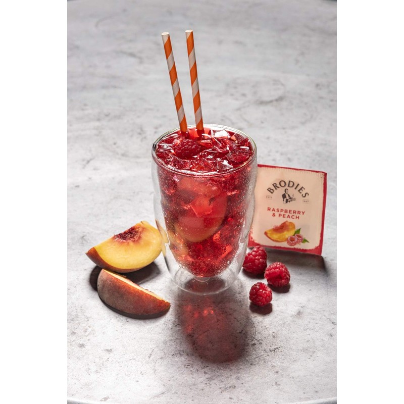 Brodies Tea, Raspberry & Peach, 20-Count Tea Bag 1.41oz