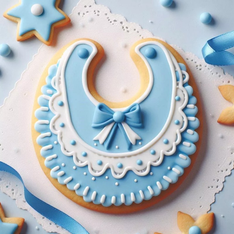 Unbranded Baby Bib Cookie Cutter 3'' Metal