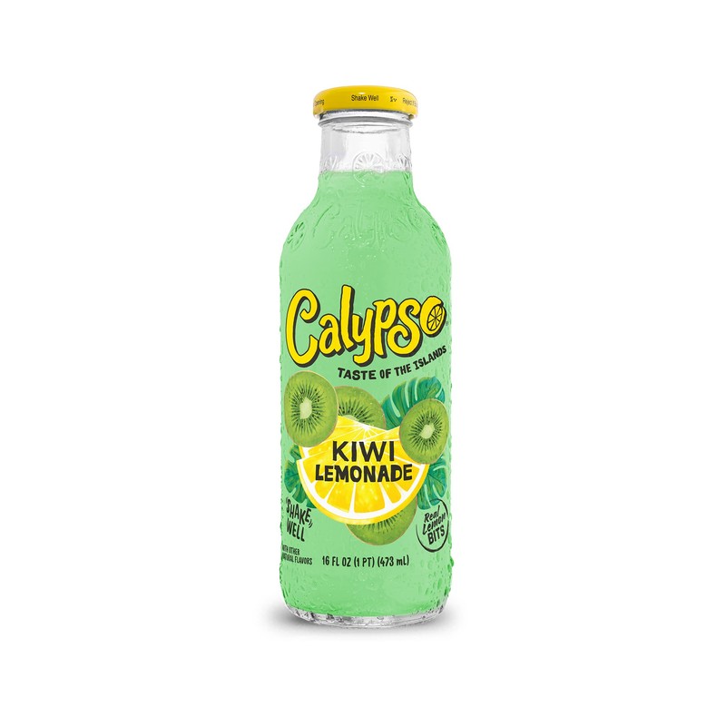 Calypso Lemonade, Kiwi Lemonade, Made with Real Fruit, 16 Fl