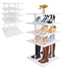 ZERNEIL 4-Tier Shoe Rack, Rotating Shoe Rack Tower, 360 Spinning