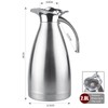 Thermal Carafe Stainless Steel Double Wall Vacuum Insulated 68 Oz