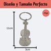 Silver Violin Keychain - Musical Instrument Keyrings Violin Viola Cello