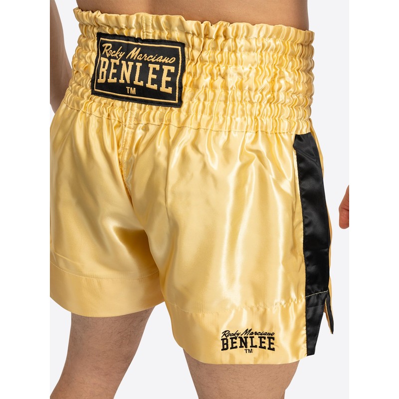BENLEE Rocky Marciano Goldy Pantaloni da Boxe, Oro/Nero, S Uomo