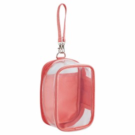 LIHIT LAB Myfa A3306-3 Decoration Box Pouch, Oshi-Katsu (Fan Culture), Plush, Coral Red