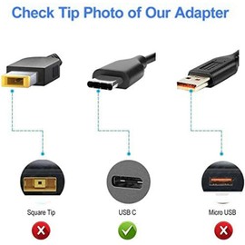 PowerHOOD 65W USB-C AC/DC Adapter Compatible with MSI Claw 7 AI+ A2VM-001US / Claw 8 AI+ A2VM-001US Gaming Handheld Console PC Gamer Player 65W Type-C Switching Power Cord Charger Cable Mains