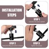 Car Engine Hood Support Rod Replacements, Heavy-Duty Aluminum T-Handle Locking