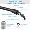 Dreyoo Matte Black Shower Head Hose with Extension Connector, 39