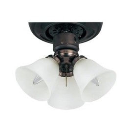 Maxim Lighting FKT207FTOI Basic-Max-Three Light Ceiling Fan Light Kit with Wattage Limiter in style-12 Inches Wide by 6.25 inches high, Finish Color: Oil Rubbed Bronze