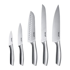 Nakiri - Cuchillo de chef de 7 pulgadas para cortar carne y verduras | 12° Edge Razor Sharp Kitchen Knife, High Carbon Steel Multipurpose Cleaver Knif