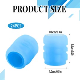 24PCS Dust Caps for Car Tyres Strong Seal Fluorescent Car Tyre Valve Caps Luminous Tyre Caps Enhance Night Visibility Glow in the Dark Car Valve Caps for Cars SUV Motorbike Trucks Bicycle Decoration