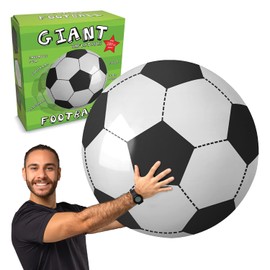 CKB LTD Extra Large Giant Inflatable Football - 105cm Inflatable Beach Ball For Adults and Kids – Summer Holiday Blow Up Toys Swimming Pool Party Beach