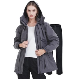 TopKylin Rainwear, Women's, Top and Bottom Set, Cold Protection, Waterproof Wear, Rain Gear, Windbreaker, Stretch Material, Breathable, Lightweight, Windproof, Golf, Climbing, Bicycle, Motorcycle