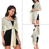 Sparkling Metallic Shawls and Wraps for Evening Party Formal Dresses