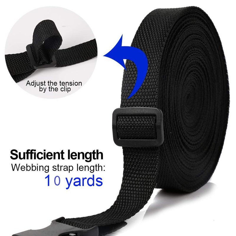 Buckles Strap Set, YGDZ 10 Yards 1 Inch Nylon Webbing