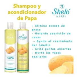 Shampoo De Papa Y Acondicionador De Papa Para Cabello Shelo.