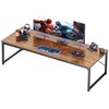 PRAISUN 78.7 X 29.5 Inch Computer Desk with Deeper Desktop,