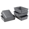 Fabnati 5-Pack 8 L Commercial Bus Box Tub, Small Dish