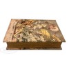 Vintage Fairy Book Box Leather Over Wood Secret Storage Box