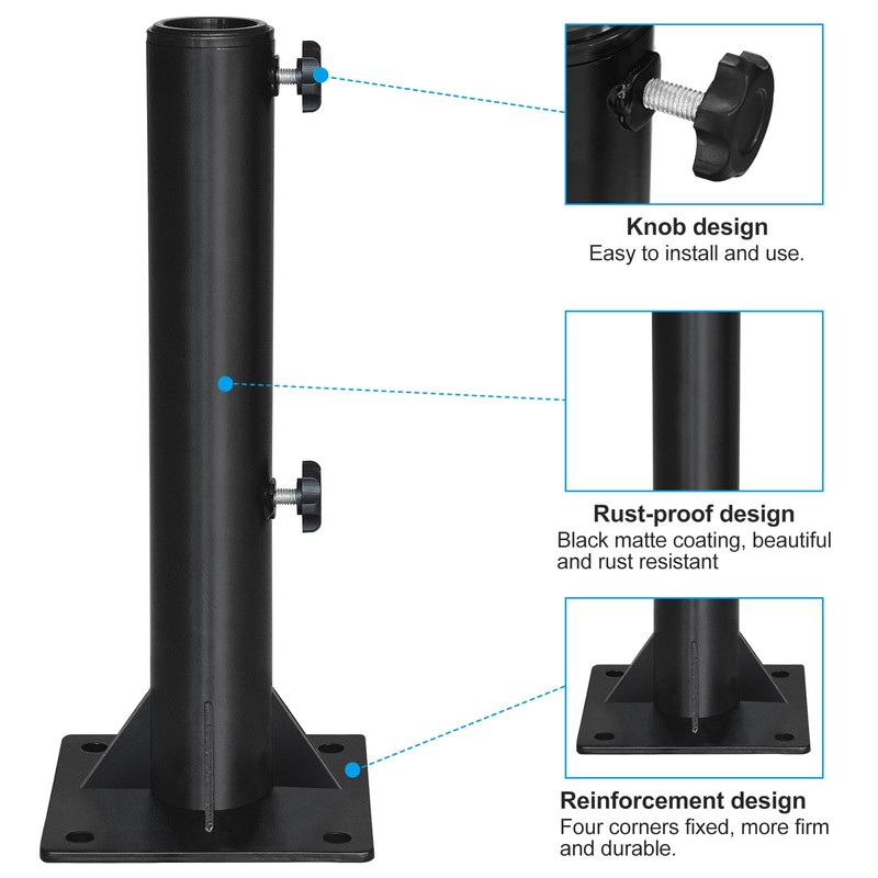 EliteShade USA Heavy Duty Umbrella Base Stand Umbrella Holder for