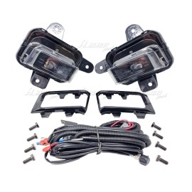 LUC For 2022 2023 2024 GMC Sierra 1500 LED Fog Light Kit W/ Switch Wire Bezel White