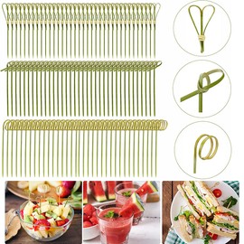 Hsthe Sea 300 Pieces Bamboo Cocktail Sticks, Bamboo Toothpicks, Fruits, Food Party Accessories?