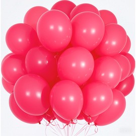 Balloons Pink, Pack of 100 12 Inch Pink Balloons for Pink Theme Girls Wedding Birthday Party Baby Shower Decoration