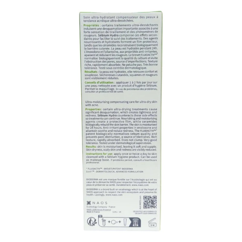 Bioderma Sebium Hydra 40ml Mixta Día Noche