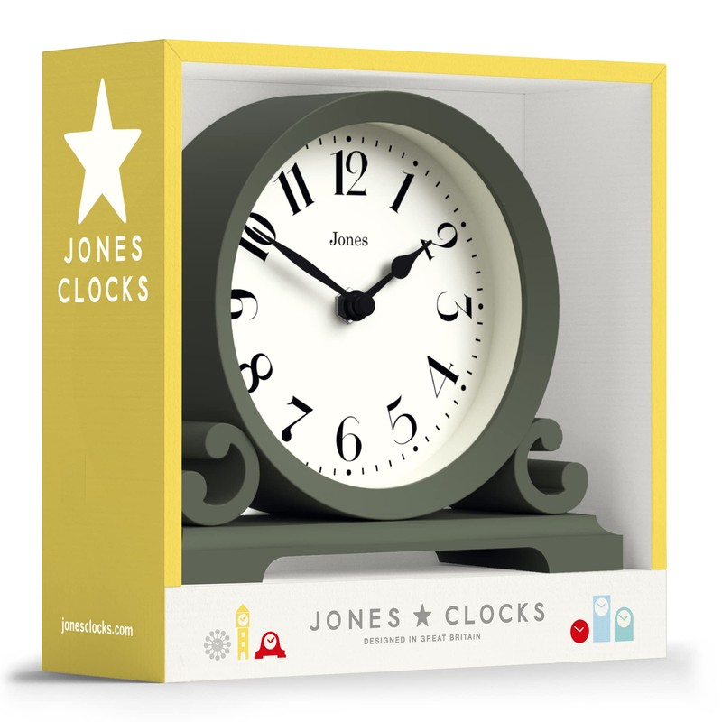 Jones Clocks® Saloon Mantel Clock - Traditional/Classic Design - Bedroom
