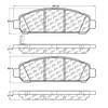 Centric 104.14010 Front Brake Pad