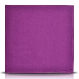 SHUKAN FASHIONS - NEW PLAIN PURPLE BANDANA BIKER COW BOY COW GIRL NECK SCARF NECK WRIST WRAP