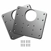 Cakuuma Cabinet Hinge Repair Plate Kit - Classic Style, Stainless