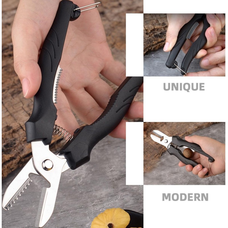 ABOOFAN Cascanueces Portátil Multifuncional de Metal y Plástico para