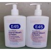 E45 Emollient Hand Wash Cream 250ml 8.5oz 2-Pack Exp 07/2026